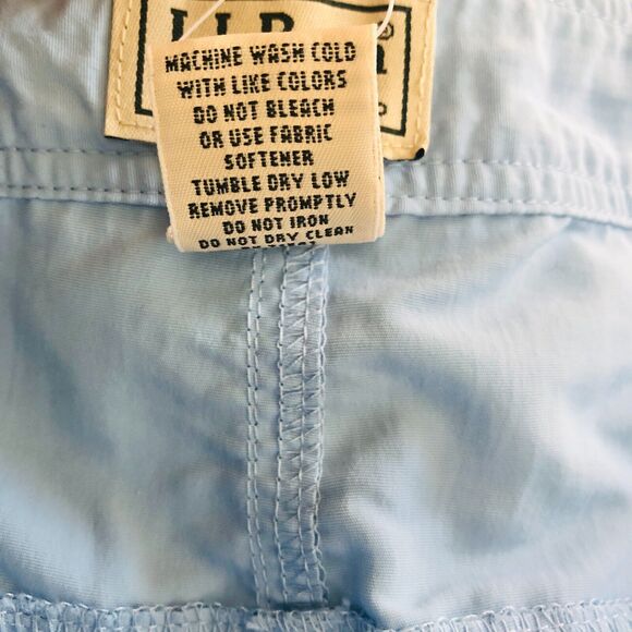 LL Bean Skort Blue Mini Skirt Short Nylon Zip Fly Skirt - Picture 3 of 8